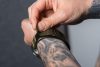 FORCELL F-DESIGN FA02 nylon magnetic strap for APPLE Watch 42 / 44 / 45 / 49 mm olive green