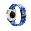 CELL F-DESIGN FA04 márvány mintás gyanta szíj APPLE Watch 38 / 40 / 41 mm kék
