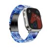 CELL F-DESIGN FA04 márvány mintás gyanta szíj APPLE Watch 38 / 40 / 41 mm kék