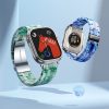 CELL F-DESIGN FA04 márvány mintás műgyanta szíj APPLE Watch 38 / 40 / 41 mm zöld