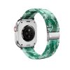 CELL F-DESIGN FA04 márvány textúrájú műgyanta szíj APPLE Watch 42 / 44 / 45 / 49 mm zöld