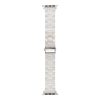 CELL F-DESIGN FA04 márvány textúrás műanyag szíj APPLE Watch 42 / 44 / 45 / 49 mm fehér