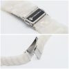 CELL F-DESIGN FA04 márvány textúrás műanyag szíj APPLE Watch 42 / 44 / 45 / 49 mm fehér