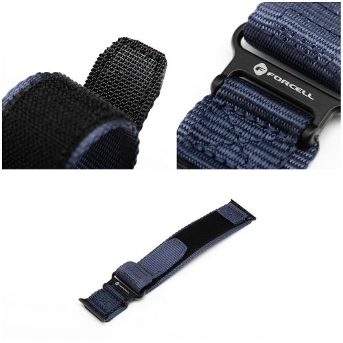 CELL F-DESIGN FA05 nylon szíj APPLE Watch 42 / 44 / 45 / 49 mm kék számára