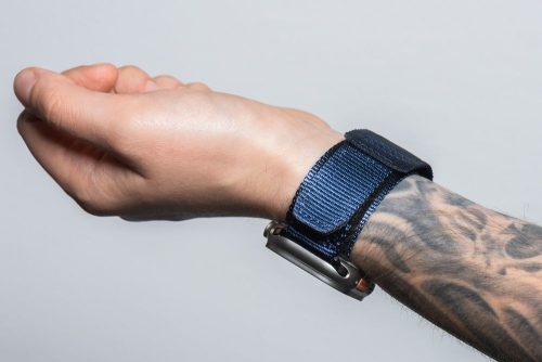CELL F-DESIGN FA05 nylon szíj APPLE Watch 42 / 44 / 45 / 49 mm kék számára