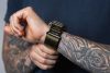 CELL F-DESIGN FA05 nylon szíj APPLE Watch 42 / 44 / 45 / 49 mm-hez, zöld