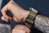 CELL F-DESIGN FA05 nylon szíj APPLE Watch 42 / 44 / 45 / 49 mm-hez, zöld