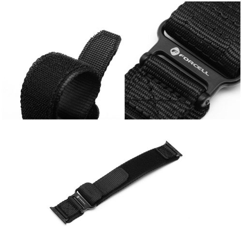 CELL F-DESIGN FA05 nejlonszíj APPLE Watch 38 / 40 / 41 mm feketében