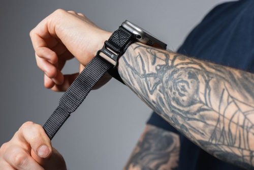 CELL F-DESIGN FA05 nejlonszíj APPLE Watch 38 / 40 / 41 mm feketében