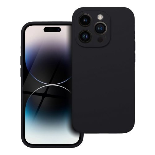 Tok SILICONE 2mm iPhone 14 Pro-hoz fekete