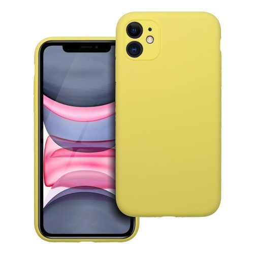 Tok SILICONE 2mm IPHONE 11-hez citrom
