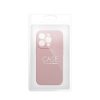 Tok SILICONE 2mm IPHONE 12 készülékhez homok rózsaszín