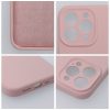 Tok SILICONE 2mm IPHONE 12 készülékhez homok rózsaszín