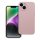 Tok SILICONE 2mm IPHONE 14-hez homok rózsaszín