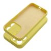 Tok SILICONE 2mm iPhone 14-hez citromsárga színben