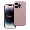 SILICONE 2mm tok IPHONE 14 Pro-hoz homokos rózsaszín