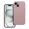 Tok SILICONE 2mm IPHONE 15-höz homok rózsaszín