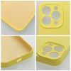 Tok SILICONE 2mm  IPHONE 15 citromsárga