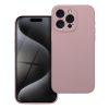 Tok SILICONE 2mm  IPHONE 15 Pro Max homok rózsaszín