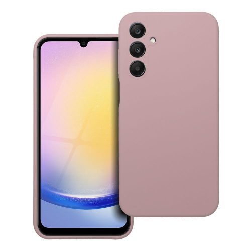 SILICONE tok 2mm SAMSUNG A25 5G-hez, homok rózsaszín