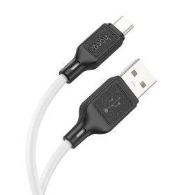 HOCO cable USB A to Micro USB 2,4A X90 1m fehér