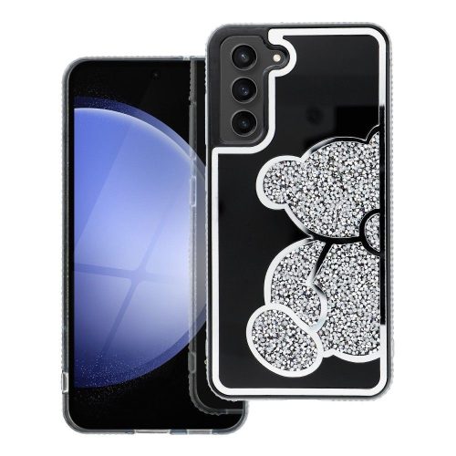 TEDDY BEAR tok SAMSUNG A55 5G-hez ezüst színben
