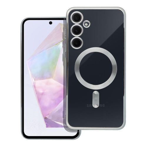 ELECTRO MAG COVER tok kompatibilis a MagSafe-fel, SAMSUNG A35-höz, ezüst