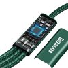 BASEUS kábel 3 az 1-ben Type C - Micro USB / Lightning / Type C PD 20W CAMLT-SC06 1,5 m zöld