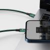 BASEUS kábel 3 az 1-ben Type C - Micro USB / Lightning / Type C PD 20W CAMLT-SC06 1,5 m zöld