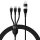 BASEUS kábel 3 az 1-ben Type C / USB A to Micro USB / Lightning / Type C PD QC 5A 100W CASS030101 1,2 m fekete