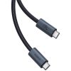 BASEUS kábel Type C to Type C PD3.1 240W 8K 60Hz CB000068 1 m fekete