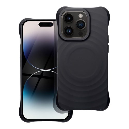 Silicone Zephyr Mag Cover kompatibilis MagSafe az IPHONE 14 PRO készülékhez, fekete