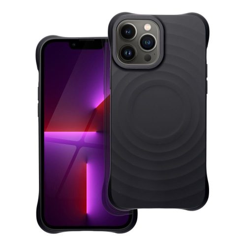 Silicone Zephyr Mag Cover, kompatibilis MagSafe-dal az IPHONE 13 PRO MAX készülékhez, fekete