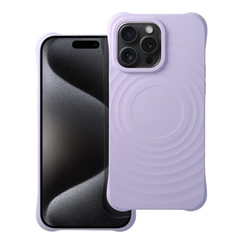 Silicone Zephyr Mag Cover kompatibilis a MagSafe-fel az IPHONE 15 lila színben