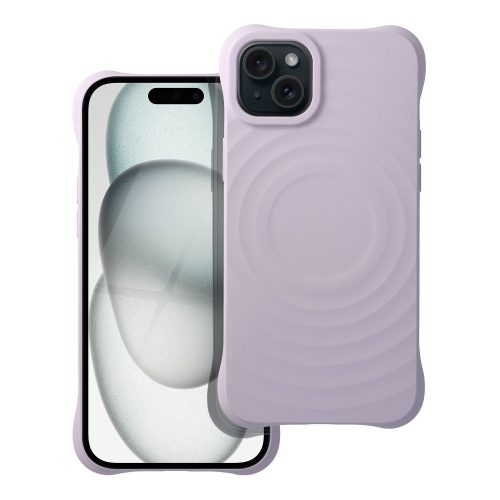 Silicone Zephyr Mag Cover kompatibilis a MagSafe-dal az IPHONE 15 PLUS-hoz, lila