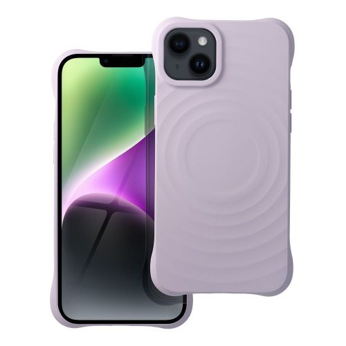 Silicone Zephyr Mag Cover kompatibilis a MagSafe-fel, IPHONE 14 PLUS készülékhez, lila