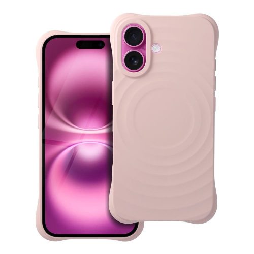 Silicone Zephyr Mag Cover kompatibilis MagSafe az IPHONE 16 készülékkel rózsaszín