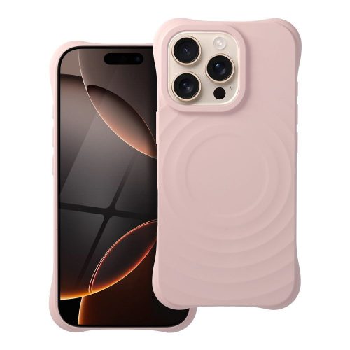 Silicone Zephyr Mag Cover kompatibilis a MagSafe-fel, IPHONE 16 PRO-hoz, rózsaszín