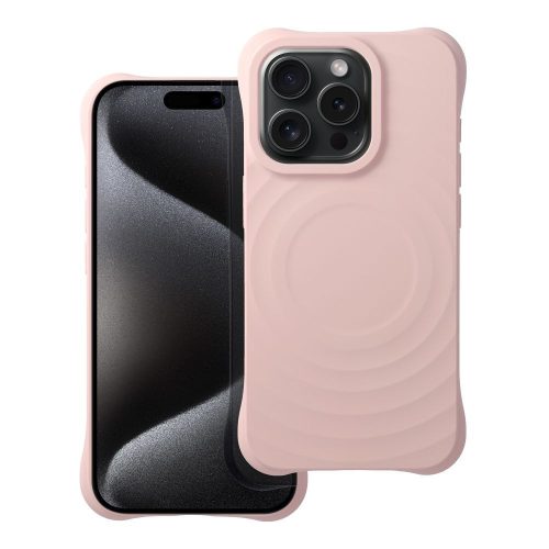 Silicone Zephyr Mag Cover kompatibilis MagSafe-dal az IPHONE 16 PLUS-hoz, rózsaszín