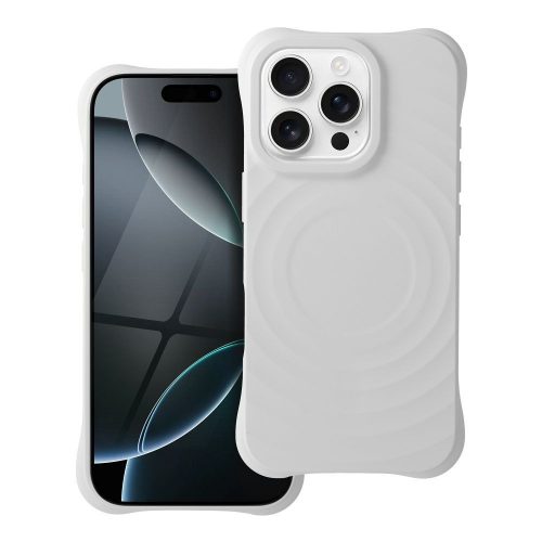 Silicone Zephyr Mag Cover kompatibilis a MagSafe funkcióval az IPHONE 16 PRO-hoz fehér színben