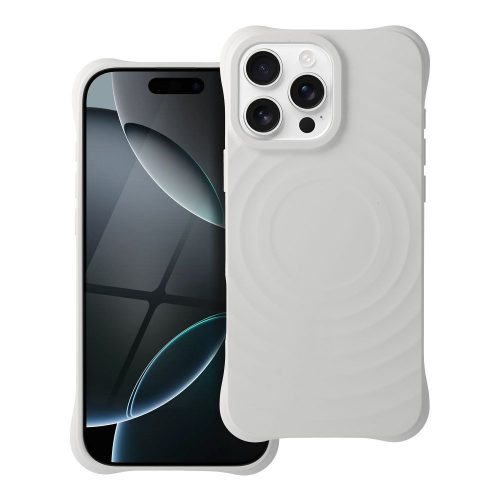 Silicone Zephyr Mag Cover kompatibilis a MagSafe-fel az IPHONE 16 PRO MAX fehér színű változatához
