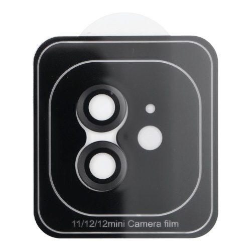 Camera PROTECTOR 9H  IPHONE 11 / 12 MINI fekete