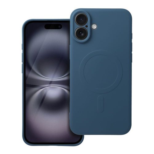 SILICONE MAG COVER tok, kompatibilis a MagSafe-fel, IPHONE 16 Plus kék