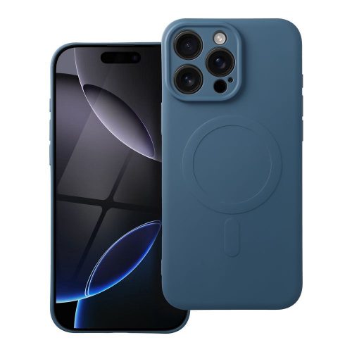 SILICONE MAG COVER tok kompatibilis a MagSafe szabvánnyal IPHONE 16 Pro Max készülékhez kék színben