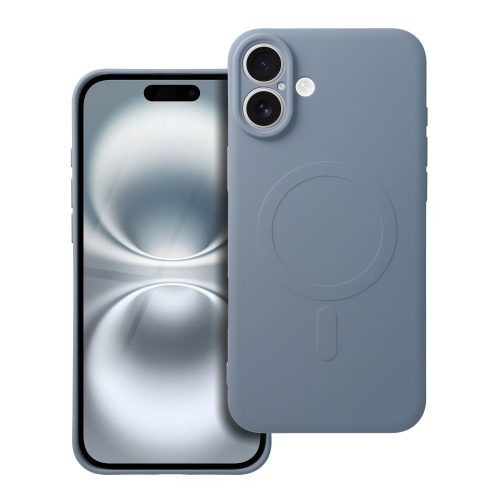 SILICONE MAG COVER tok kompatibilis a MagSafe-dal az IPHONE 16 Plus-hoz világoskék