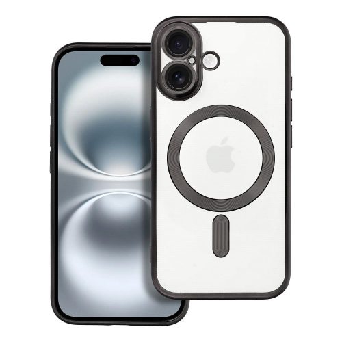 ELECTRO MAG COVER tok kompatibilis a MagSafe-fel IPHONE 16-hoz, fekete színben