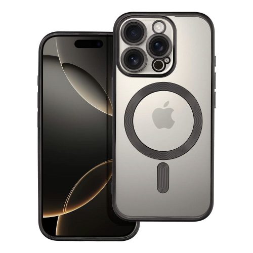 ELECTRO MAG COVER tok kompatibilis MagSafe-fel, IPHONE 16 Pro fekete színben