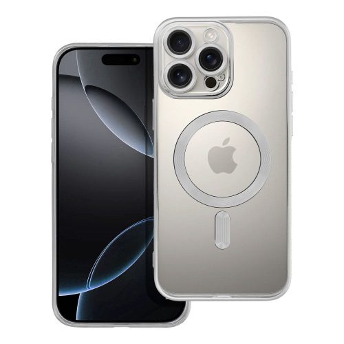 ELECTRO MAG COVER tok kompatibilis a MagSafe-fel az IPHONE 16 Pro Max készülékhez, ezüst