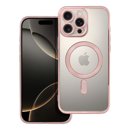 ELECTRO MAG COVER tok, amely kompatibilis a MagSafe-fel, IPHONE 16 Pro Max készülékhez, rózsaarany színben