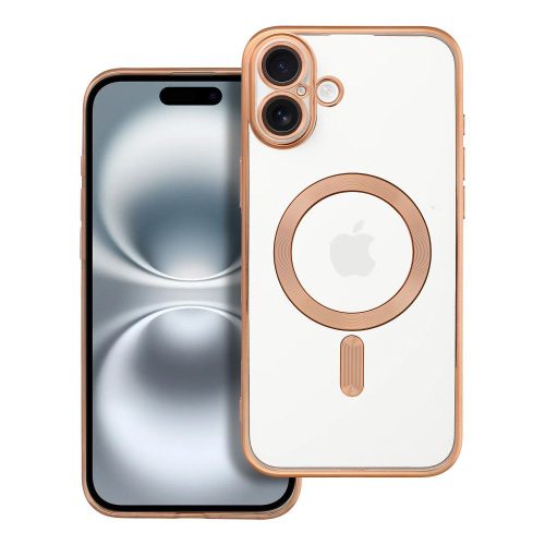 ELECTRO MAG COVER tok, kompatibilis a MagSafe-fel az IPHONE 16 Plus arany színben